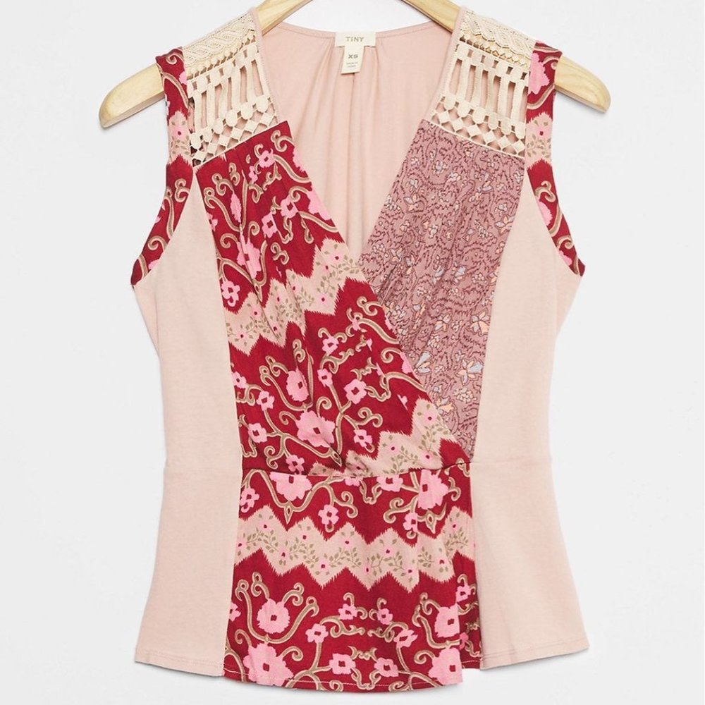 Anthropologie Nisha Surplice top - Picture 1 of 3